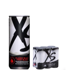 XS Classic Black Fiery Blaze - 1 Pack Of 6 Cans x 3