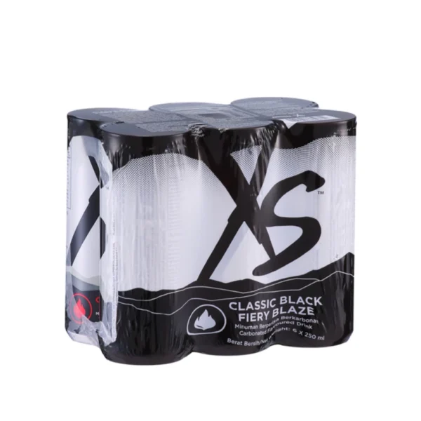 XS Classic Black Fiery Blaze - 1 Pack Of 6 Cans x 3